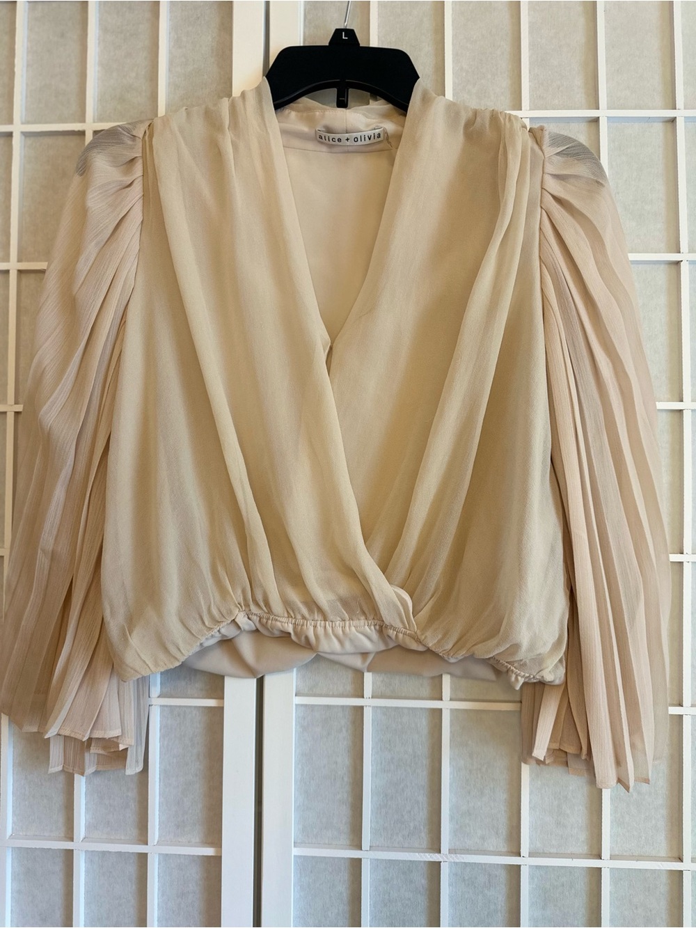 Alice + Olivia 100% Silk Draped Too